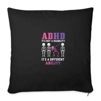 Un autre cadeau de neurologue de compétence - Housse de coussin décorative 45 x 45 cm - noir - Devant
