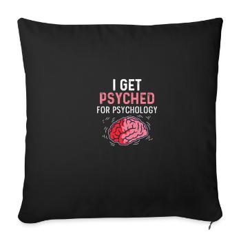 For Psychology Psychological Humorous Person Poison - Sofa pillowcase 17,3'' x 17,3'' (45 x 45 cm) - black - Front