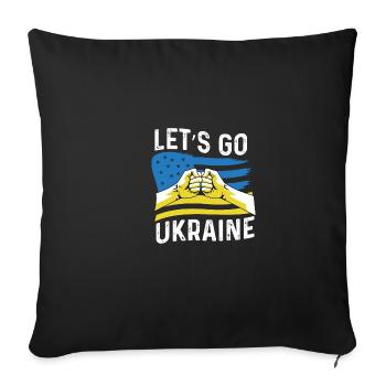 Allons ukraine Personne sympathique Gif - Housse de coussin décorative 45 x 45 cm - noir - Devant