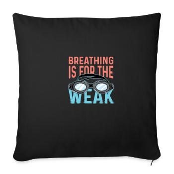 For the Weak Sprinters Poison - Sofa pillowcase 17,3'' x 17,3'' (45 x 45 cm) - black - Front