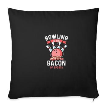 Speck des Sports Bowler Gift - Sofa pillowcase 17,3'' x 17,3'' (45 x 45 cm) - black - Front