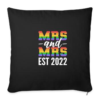Femme & Femme Transgenre Poison - Housse de coussin décorative 45 x 45 cm - noir - Devant