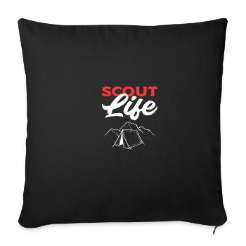 Scout Life Jeune Aventurier Poison - Housse de coussin décorative 45 x 45 cm - noir - Devant
