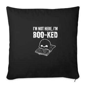 I am from Boo-Keed Bookworm Gift - Sofa pillowcase 17,3'' x 17,3'' (45 x 45 cm) - black - Front
