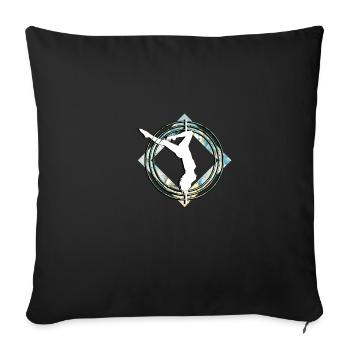 Liebespastanztanz Stripper Cadeau - Housse de coussin décorative 45 x 45 cm - noir - Devant