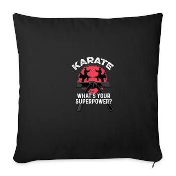 What is your superpower? Karate Master Poison - Sofa pillowcase 17,3'' x 17,3'' (45 x 45 cm) - black - Front