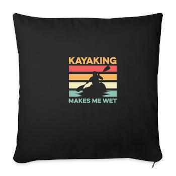 Me fait mouiller le poison de sauveteur - Housse de coussin décorative 45 x 45 cm - noir - Devant