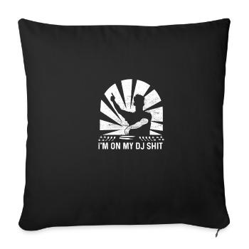 DJ Scheiße Dirigent Geschenk - Sofakissenbezug 45 x 45 cm - Schwarz - Vorne