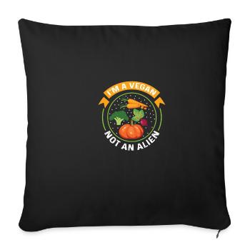 No Extraterrestrial Nutritionist Gift - Sofa pillowcase 17,3'' x 17,3'' (45 x 45 cm) - black - Front