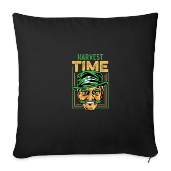 Erntezeit Stoner Gift - Sofakissenbezug 45 x 45 cm - Schwarz - Vorne
