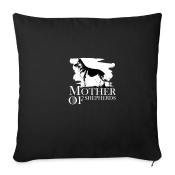 Mutter der Hirten Hundebesitzer Gift - Sofakissenbezug 45 x 45 cm - Schwarz - Vorne