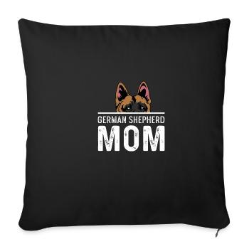 German Shepherd Mother Pet Lover Gif - Sofa pillowcase 17,3'' x 17,3'' (45 x 45 cm) - black - Front