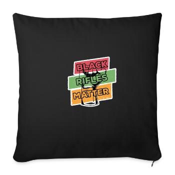 Schwarze Gewehre Materie - 2. Änderungsantrags -Ge - Sofakissenbezug 45 x 45 cm - Schwarz - Vorne