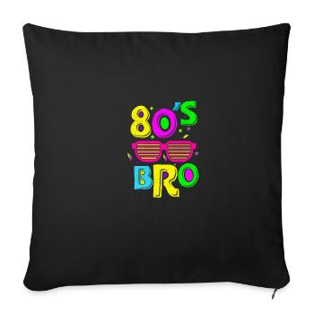 80s Generation Disco Music Lover Eighties Watch Mä - Housse de coussin décorative 45 x 45 cm - noir - Devant