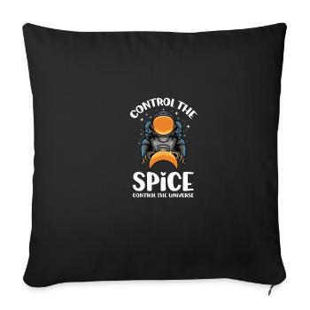 Offre amusante contrôler l’épice, con - Housse de coussin décorative 45 x 45 cm - noir - Devant
