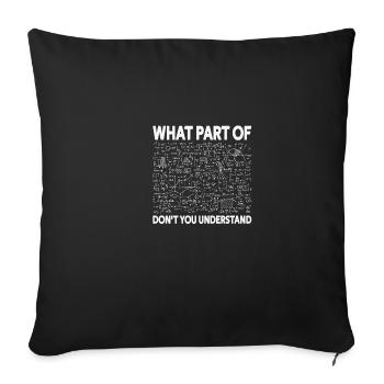 Lustiger Bauingenieur Tee - Abschluss der Bauingen - Sofakissenbezug 45 x 45 cm - Schwarz - Vorne