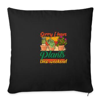 Sorry, I have sweet this weekend - Sofa pillowcase 17,3'' x 17,3'' (45 x 45 cm) - black - Front