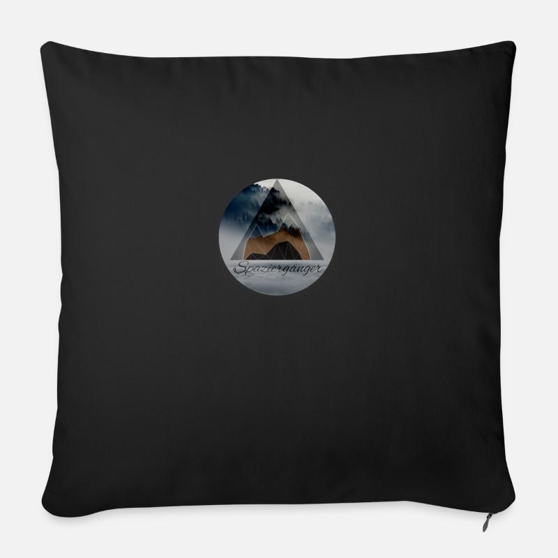 Spaziergänger - Sofakissenbezug 45 x 45 cm - Schwarz