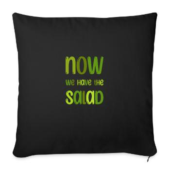 Denglisch Funny Saying Gift - Sofa pillowcase 17,3'' x 17,3'' (45 x 45 cm) - black - Front