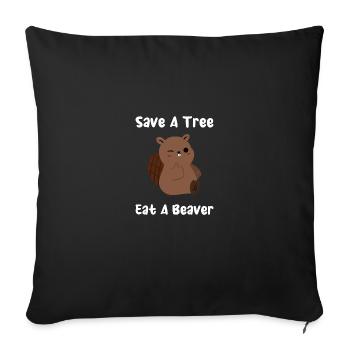 Bieber Rodent Funny Saying - Sofa pillowcase 17,3'' x 17,3'' (45 x 45 cm) - black - Front