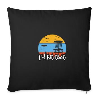Lustiges Zitat Ich habe diesen Discgolf, Discgolfs - Sofakissenbezug 45 x 45 cm - Schwarz - Vorne