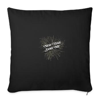 New Year equals I love positivity self-confidence - Sofa pillowcase 17,3'' x 17,3'' (45 x 45 cm) - black - Front