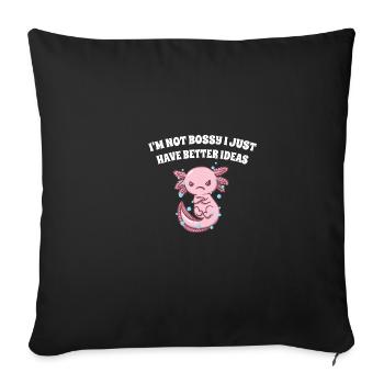 Je ne suis pas autoritaire, j’ai juste mieux - Housse de coussin décorative 45 x 45 cm - noir - Devant