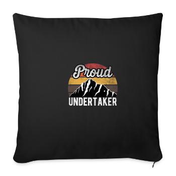 Undertaker Superherofunny Quote Vintage Dad - Sofa pillowcase 17,3'' x 17,3'' (45 x 45 cm) - black - Front