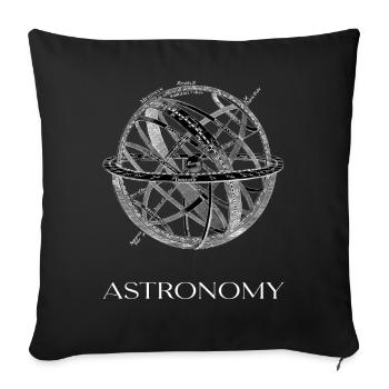 Astronomie - Sofakissenbezug 45 x 45 cm - Schwarz - Vorne