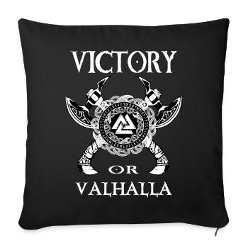 Viking Nordic Symbol Valhalla Valhalla - Sofa pillowcase 17,3'' x 17,3'' (45 x 45 cm) - black - Front