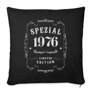 1976 Spezial Limited Edition - Sofakissenbezug 45 x 45 cm - Schwarz - Vorne