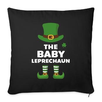The Baby Leprechaun - Sofa pillowcase 17,3'' x 17,3'' (45 x 45 cm) - black - Front