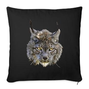 CHARLIE Head - Sofa pillowcase 17,3'' x 17,3'' (45 x 45 cm) - black - Front