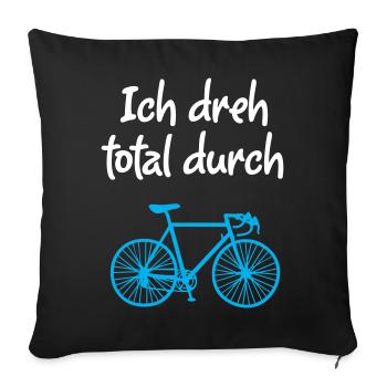 Wheel Bicycle Road Bike Climate Environment Hobby - Sofa pillowcase 17,3'' x 17,3'' (45 x 45 cm) - black - Front