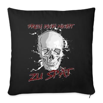 Ne vous réjouissez pas trop tard - Housse de coussin décorative 45 x 45 cm - noir - Devant