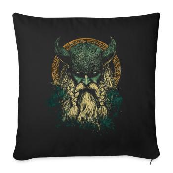 Odin Viking - Sofa pillowcase 17,3'' x 17,3'' (45 x 45 cm) - black - Front