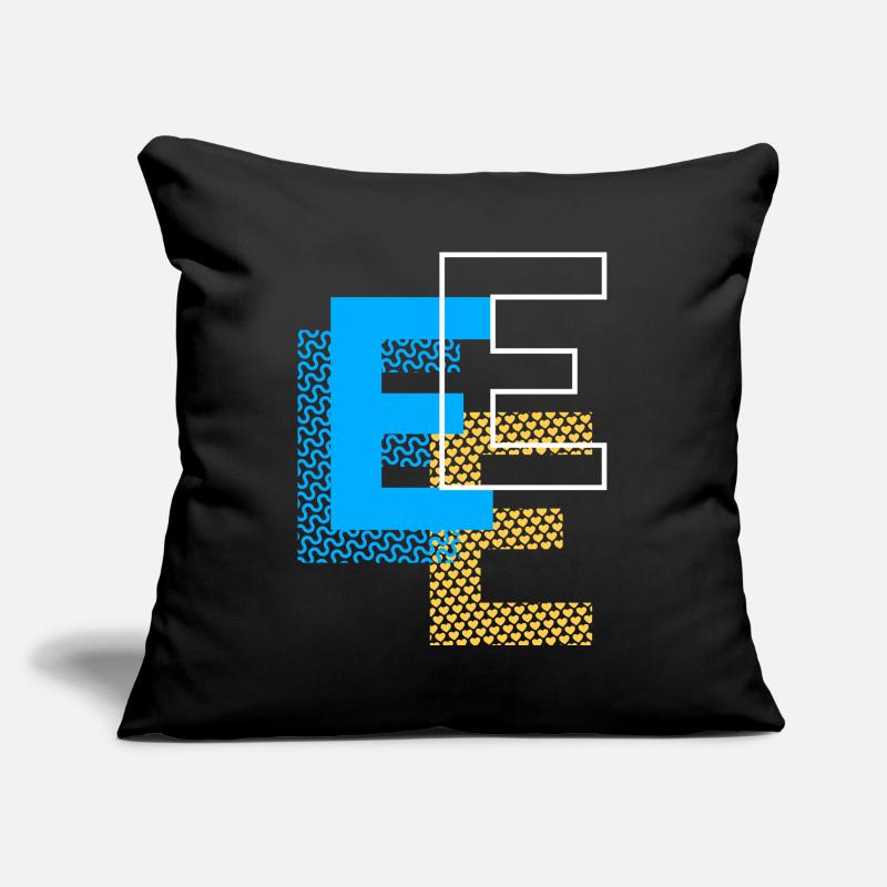 Conception E Housse de coussin décorative 45 x 45 cm