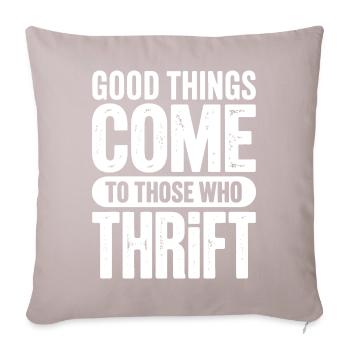 Good Things Come to Those Who Thirst - Sofa pillowcase 17,3'' x 17,3'' (45 x 45 cm) - light taupe - Front