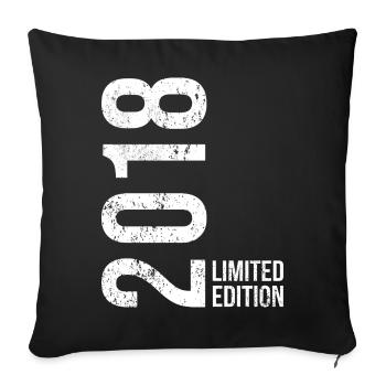 8th Birthday Boy Girls 8 Years 2018 - Sofa pillowcase 17,3'' x 17,3'' (45 x 45 cm) - black - Front