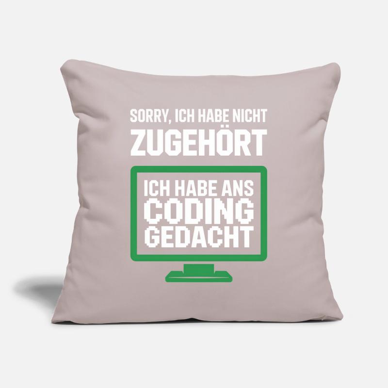 Affichage de la pensée de codage Housse de coussin décorative 45 x 45 cm
