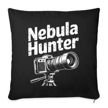 Conception de la caméra Nebula Hunter - Housse de coussin décorative 45 x 45 cm - noir - Devant