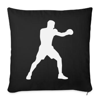 Boost de puissance de la Boxsilhouette - Housse de coussin décorative 45 x 45 cm - noir - Devant