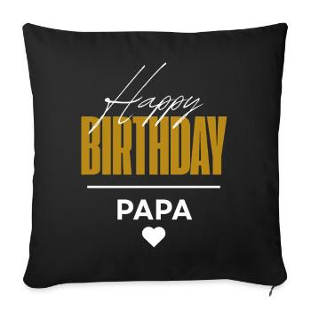 Dunkelblau_Rosa_Modern_Bold_Beruf_Coaching_Logo - Sofakissenbezug 45 x 45 cm - Schwarz - Vorne