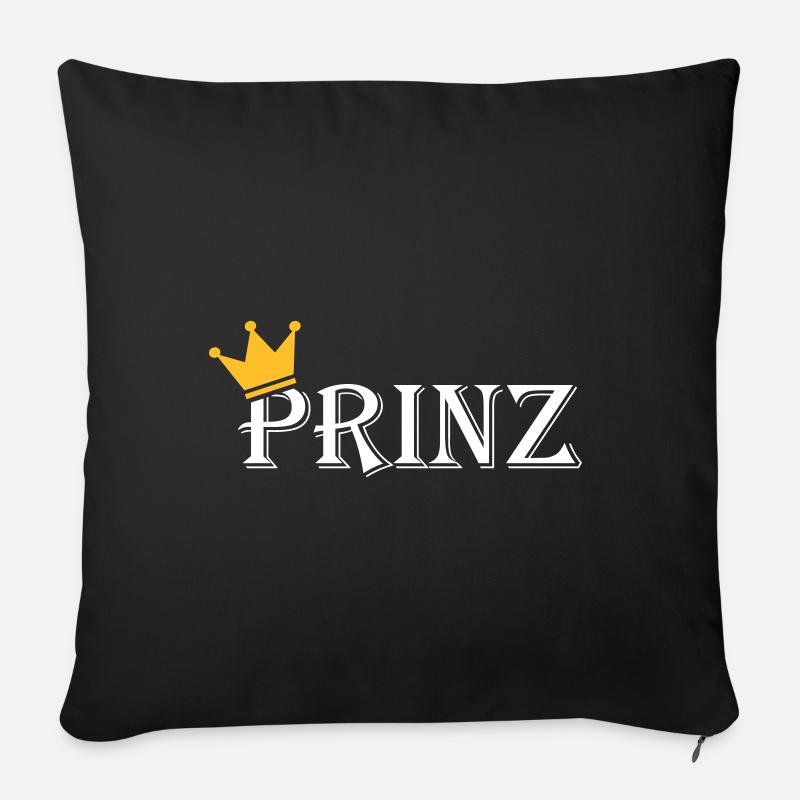 Prinz - Sofakissenbezug 45 x 45 cm - Schwarz