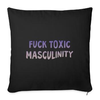 Feminism Saying Gift Vintage Emancipation - Sofa pillowcase 17,3'' x 17,3'' (45 x 45 cm) - black - Front