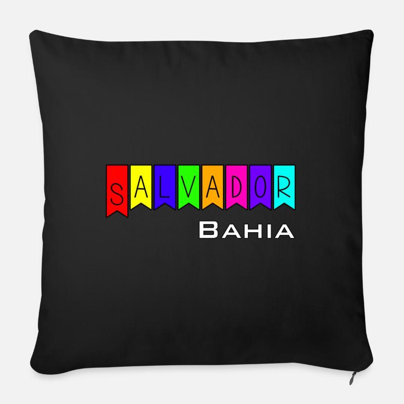 Salvador Bahia - Sofakissenbezug 45 x 45 cm - Schwarz