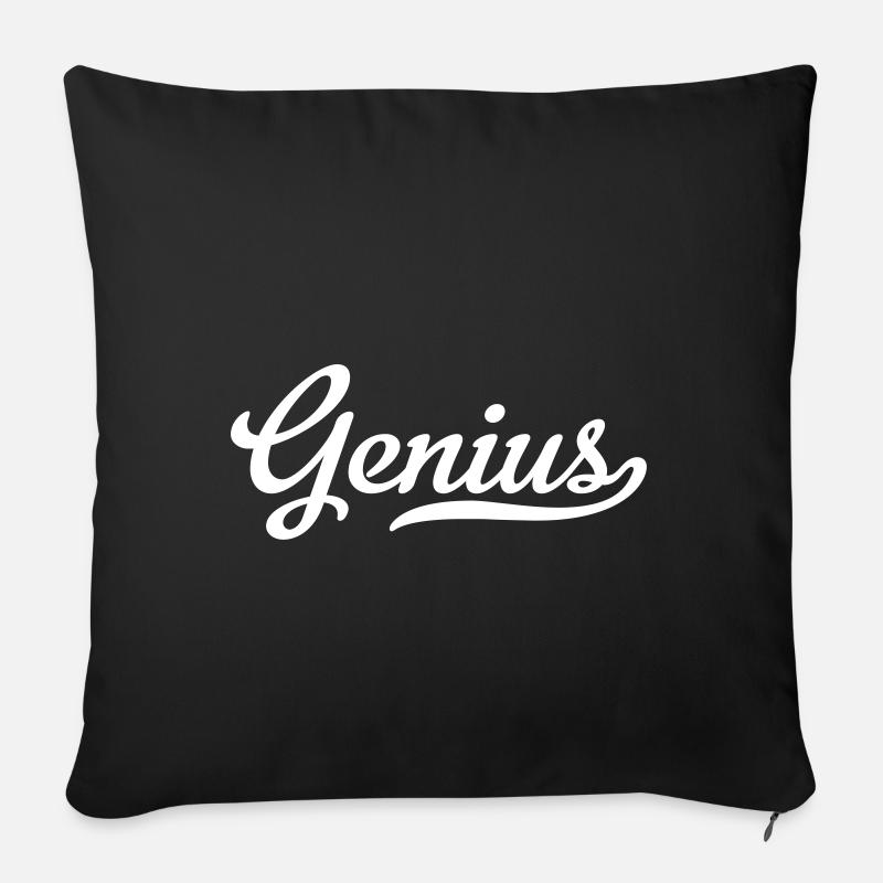 genius - Sofakissenbezug 45 x 45 cm - Schwarz