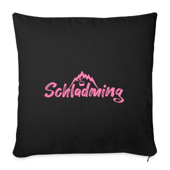 Schladming - Housse de coussin décorative 45 x 45 cm - noir - Devant