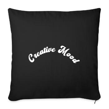 Creative Mood - Funny Artist - Sofa pillowcase 17,3'' x 17,3'' (45 x 45 cm) - black - Front