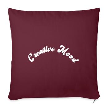Creative Mood - Funny Artist - Sofa pillowcase 17,3'' x 17,3'' (45 x 45 cm) - burgundy - Front
